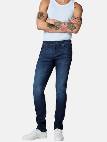 Peak Time Slimfit Jeans in Blauw: voorkant