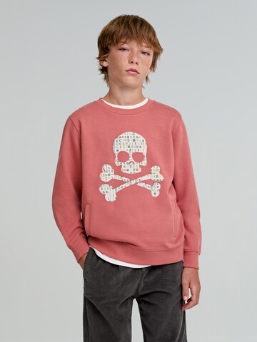 Scalpers Mikina 'Type Skull' - Červená