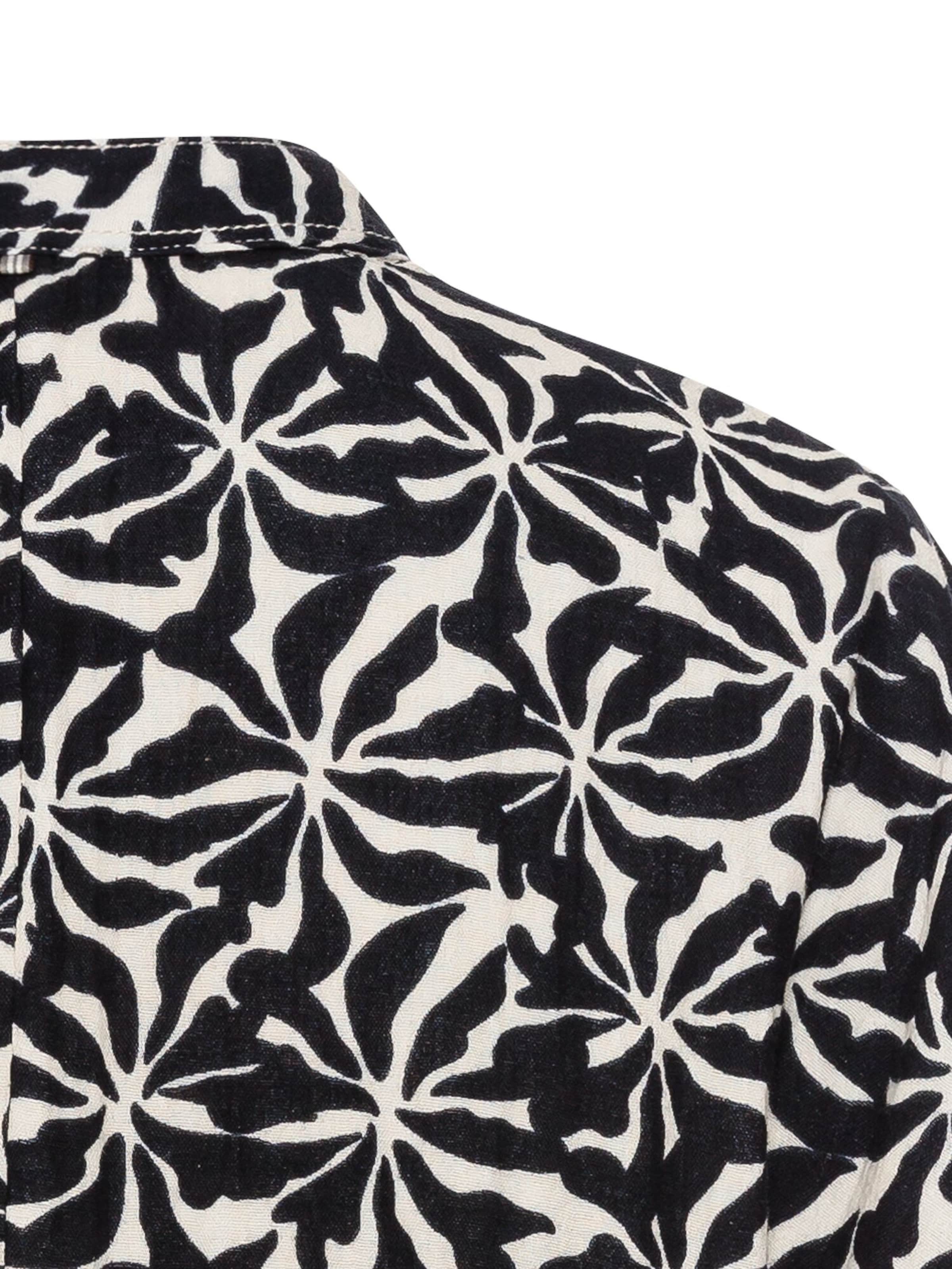 CAMEL ACTIVE Musselin Schlupfbluse im Allover-Print in Blau