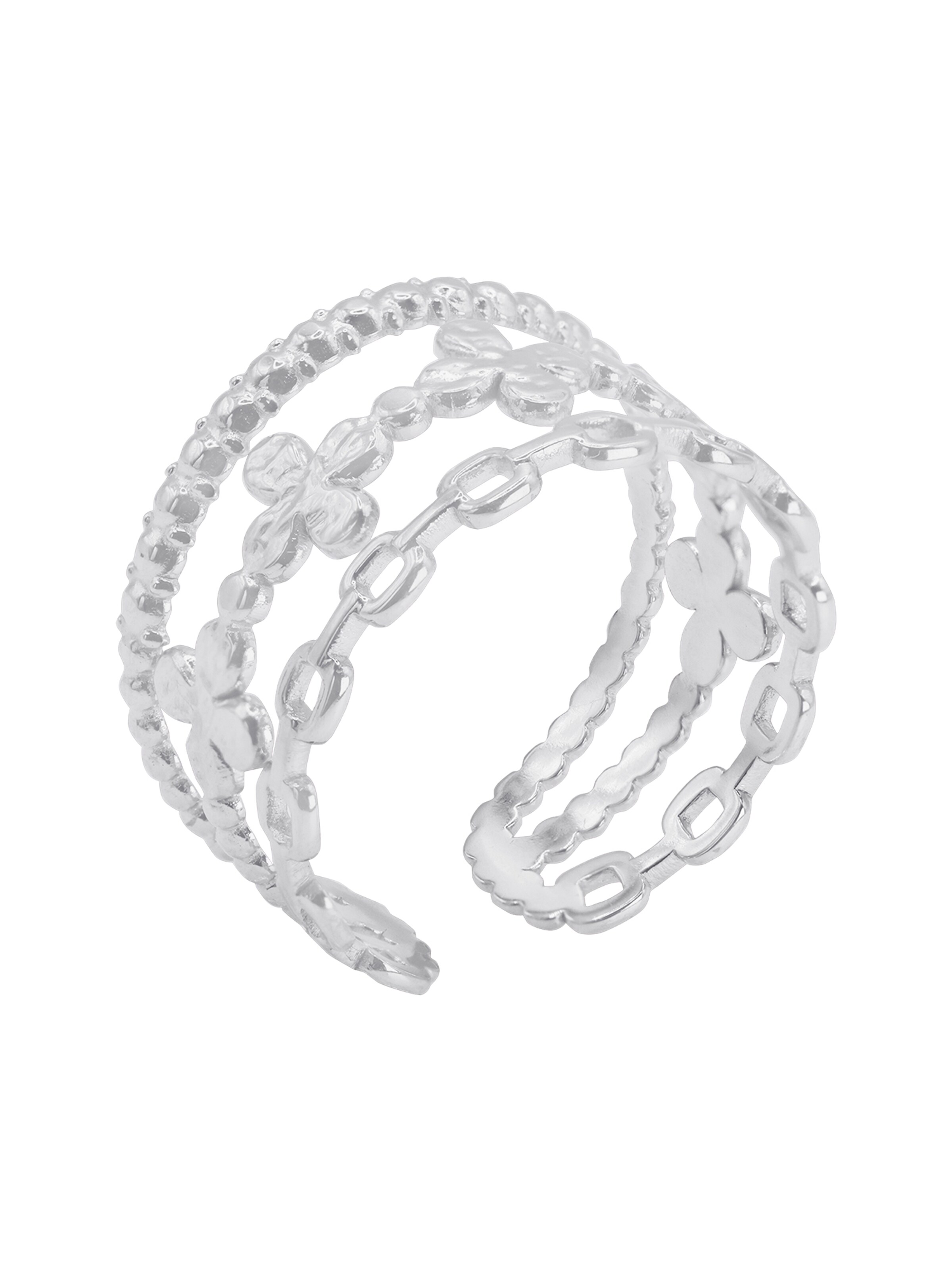 Heideman Ring 'Rabir' in Silver: front