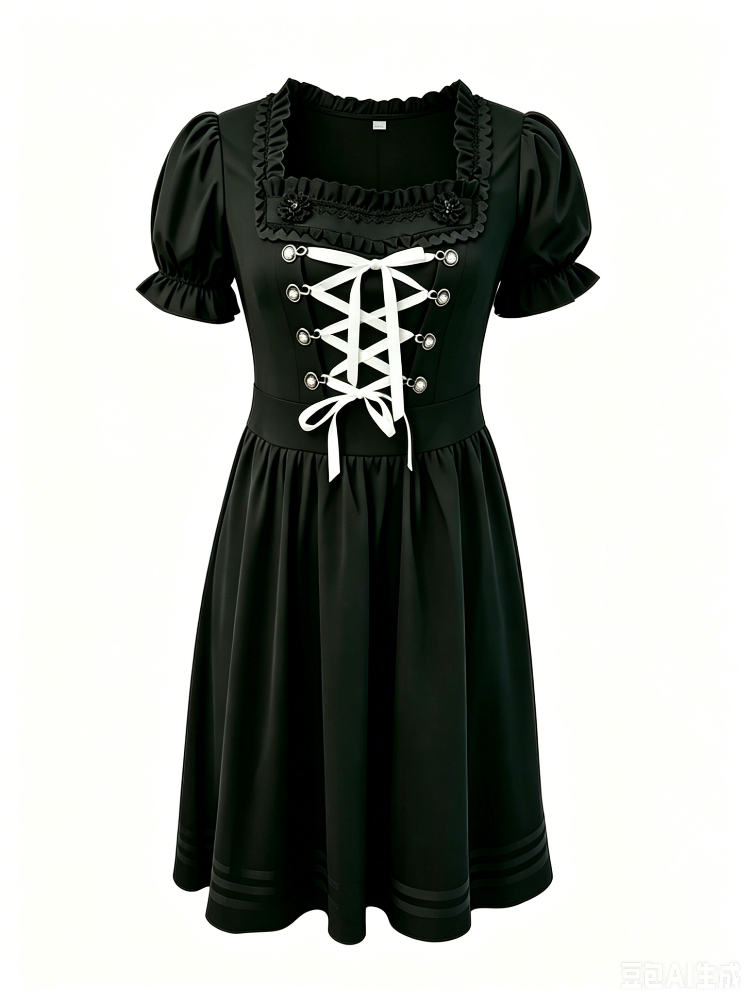 Yesfashion Dirndl in Black: front