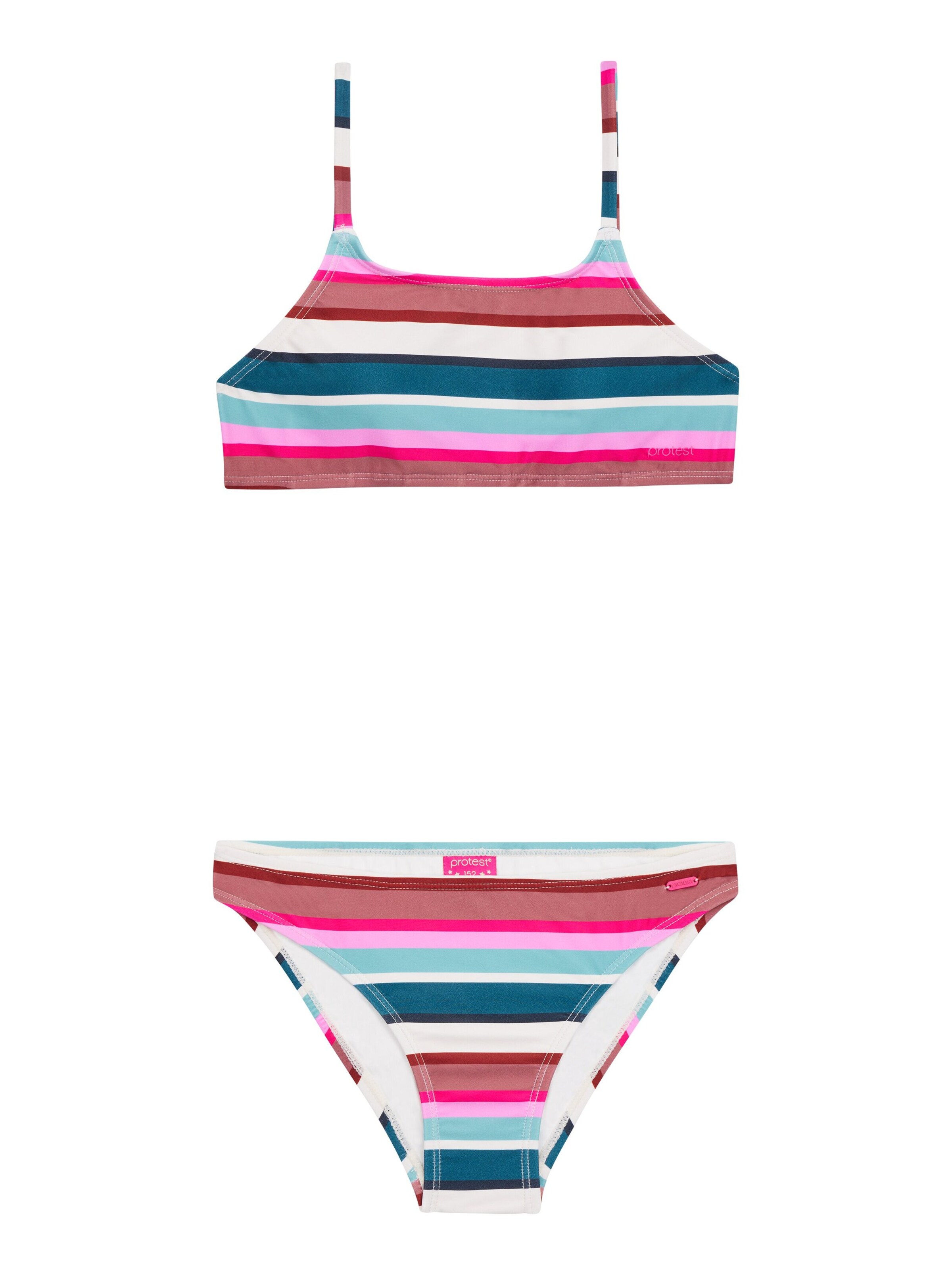 PROTEST Bustier Bikini 'PRTJONOI JR'‌‌‌‌‌‌‌‌ in Pink: Vorderseite
