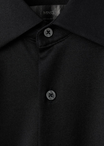 MANGO MAN Regular fit Button Up Shirt 'Adana' in Black