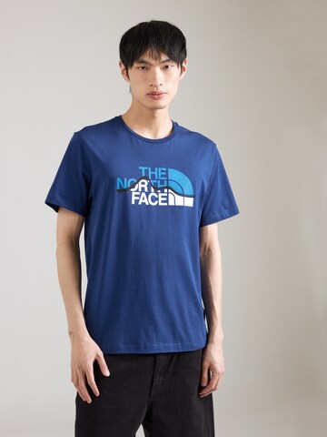 Maglietta 'MOUNTAIN LINE' di THE NORTH FACE in blu: frontale