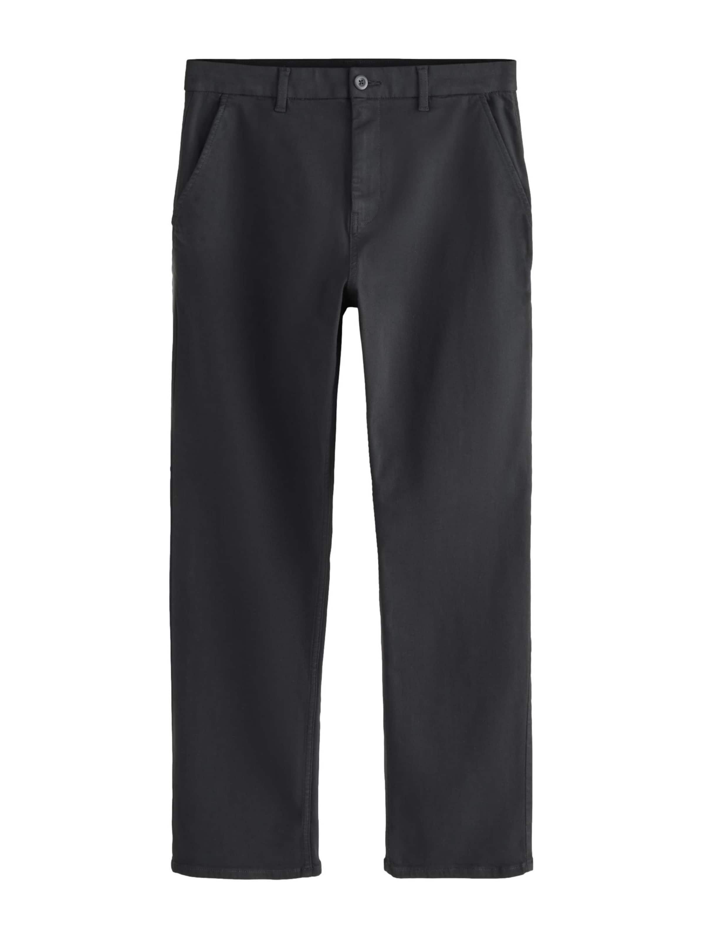 Next Обычный Брюки-чинос в Черный: спереди