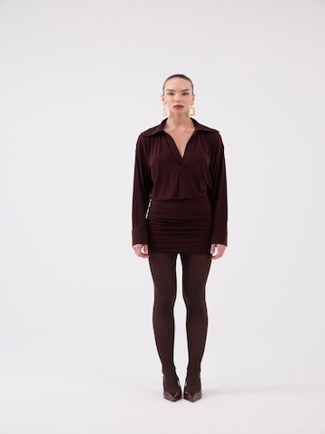 HOLLY LOLLY Kleid in Braun