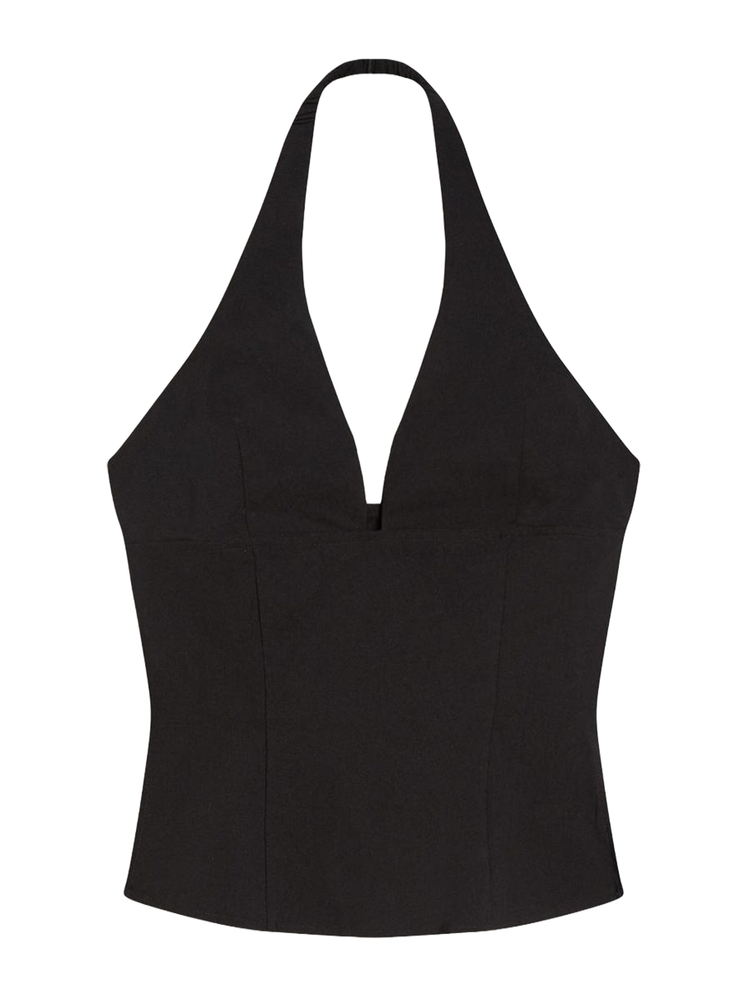 Bershka Top in Zwart: voorkant