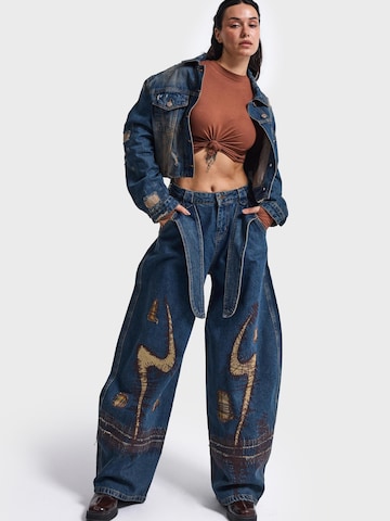 Barrel Jean 'DESIGNER BARREL MID RISE JEANS' IT'S BASIC en bleu : devant