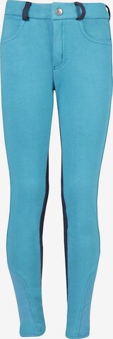 RED HORSE Skinny Workout Pants in Blue: front