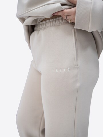 TATES Wide leg Workout Pants in Beige