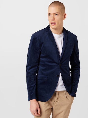 JACK & JONES - Ajuste estrecho Chaqueta saco en azul: frente