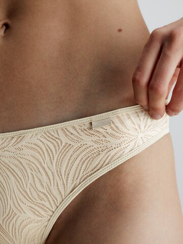 Calvin Klein Underwear String bugyik - bézs