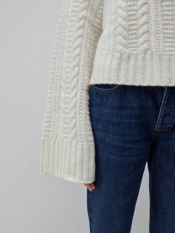 ABOUT YOU x Marie von Behrens Sweater 'Agathe' in White