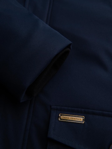 Ombre Winterjas 'OM-JAPJ-0287' in Blauw
