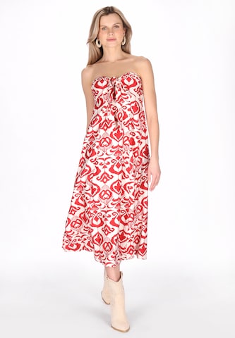 usha FESTIVAL Zomerjurk 'Festival' in Rood: voorkant