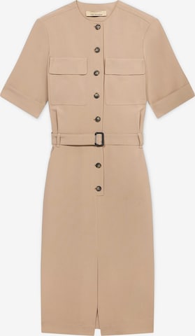 Robe-chemise Trussardi en beige : devant