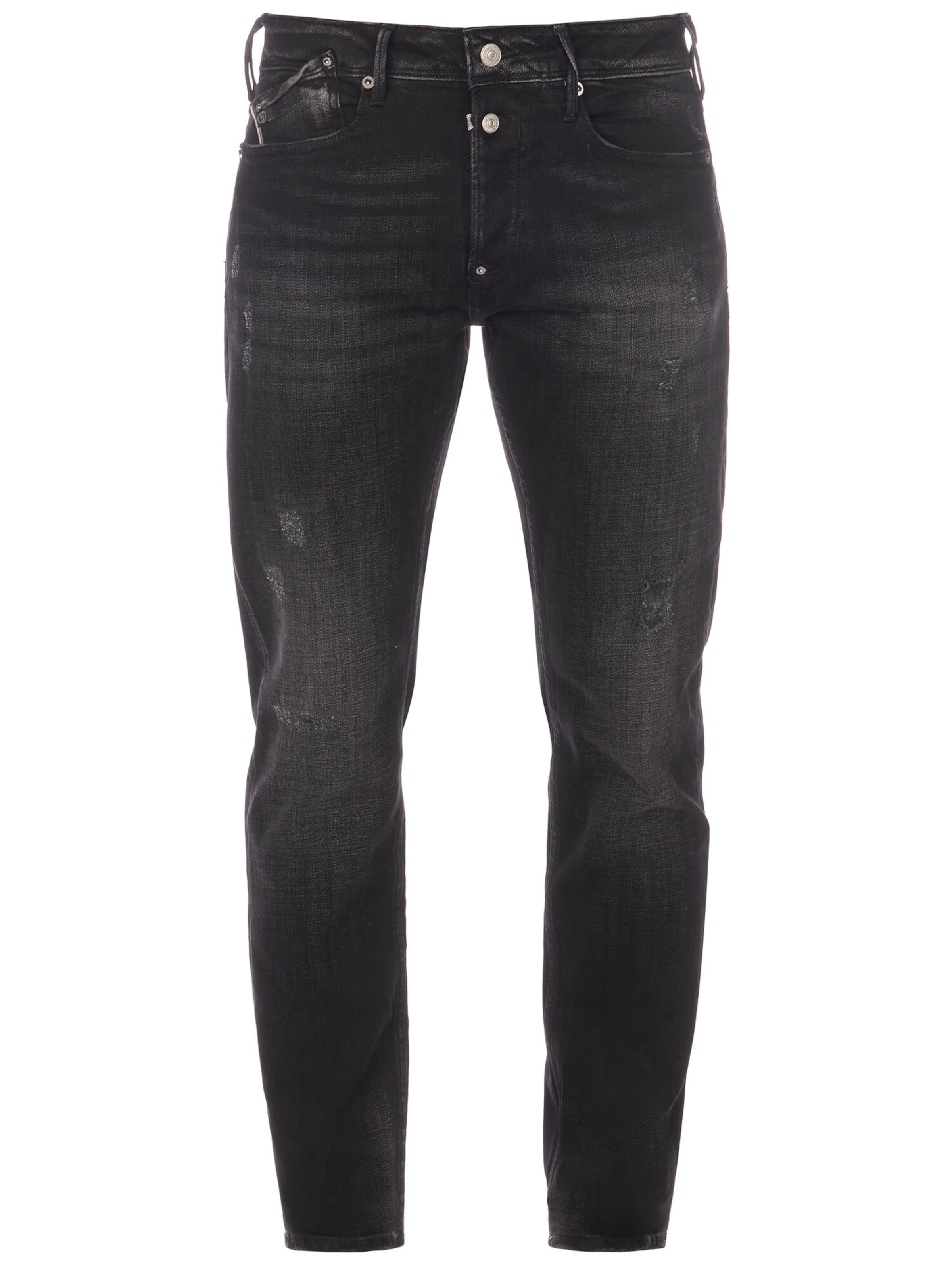 Coupe slim Jean Le Temps Des Cerises en noir : devant