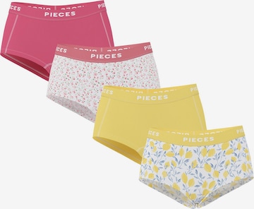 Culotte 'PCLogo' PIECES en jaune : devant