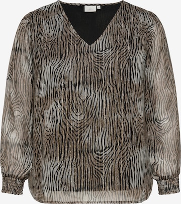 ONLY Carmakoma Blouse 'CARSOEY' in Grijs: voorkant