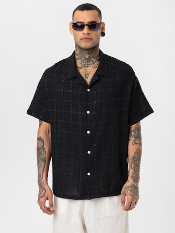 Fit confort Chemise 'Justin' Dandalo en noir : devant