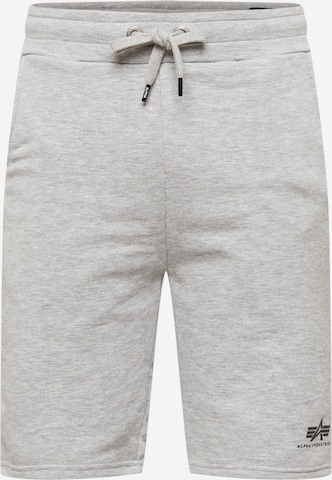 ALPHA INDUSTRIES Regular Bukse i grå: forside