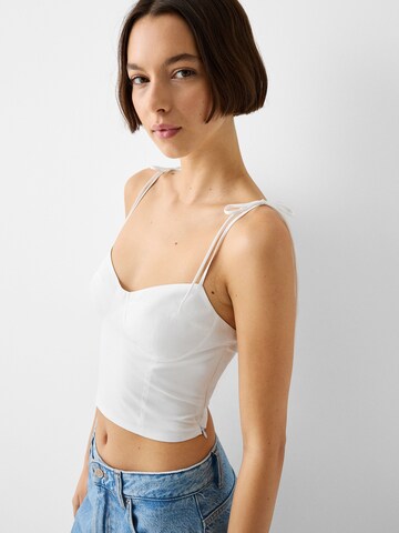 Bershka Top – bílá