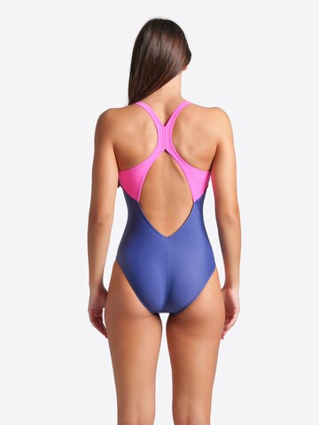 Bustieră Costum de baie întreg 'SPIDER WEB' de la ARENA pe albastru