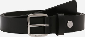 Calvin Klein - Cinturón 'CONCISE' en negro: frente