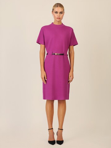 APART Knitted dress in Purple