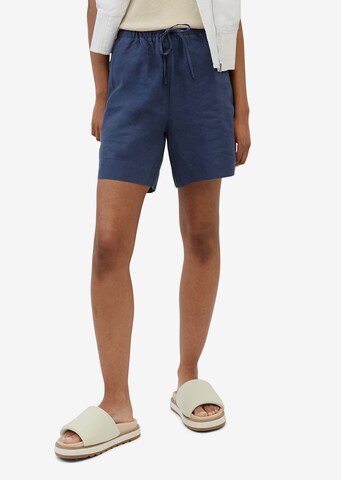 Marc O'Polo Loosefit Broek in Blauw: voorkant