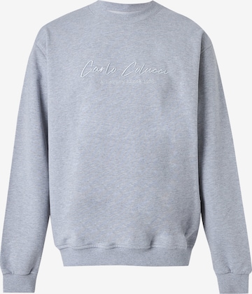 Carlo Colucci Sweatshirt in Grijs: voorkant