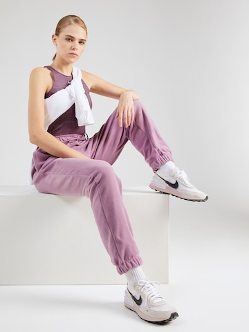 NIKE Zúžený Sportovní kalhoty 'ONE' – fialová