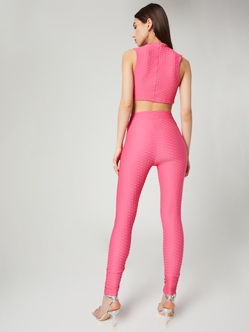 VIERVIER - Skinny Leggings 'Melis' em rosa