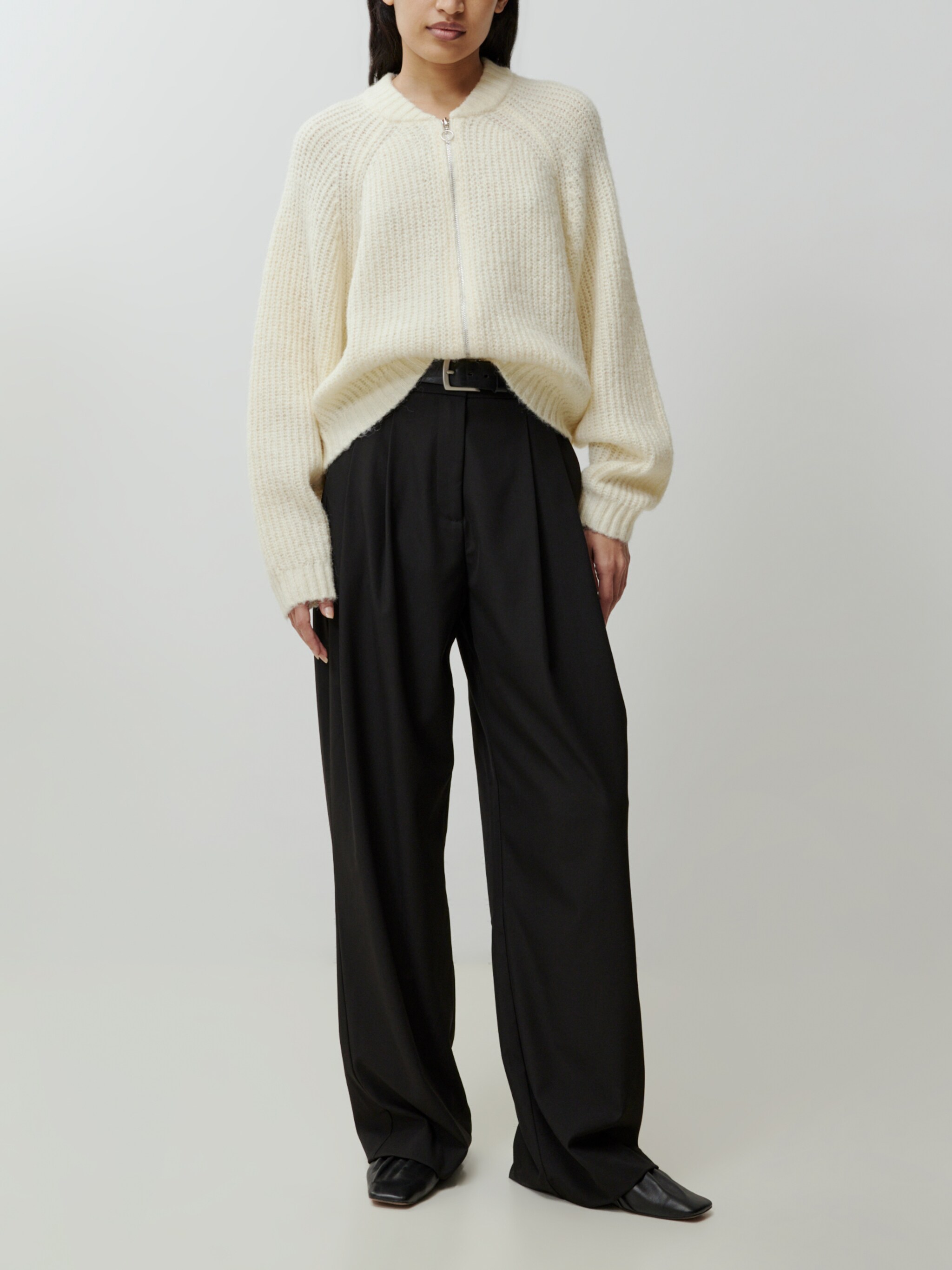 EDITED Producten Gebreid vest 'Rani' Crème