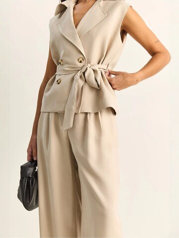 Bianco Lucci Pantsuit in Beige