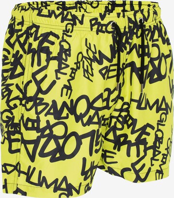 Redbridge Board Shorts 'Miami Vibes' in Yellow: front