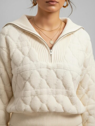 WEARABLE STORIES Sweater 'Bobbi' in Beige