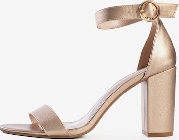 Celena Sandal 'Claudia' i guld: framsida