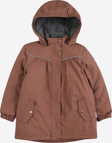 Veste mi-saison mikk-line en marron : devant