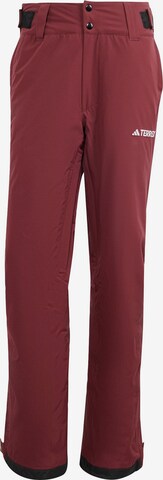 Regular Pantalon outdoor 'Xperior 2L' ADIDAS TERREX en rouge : devant