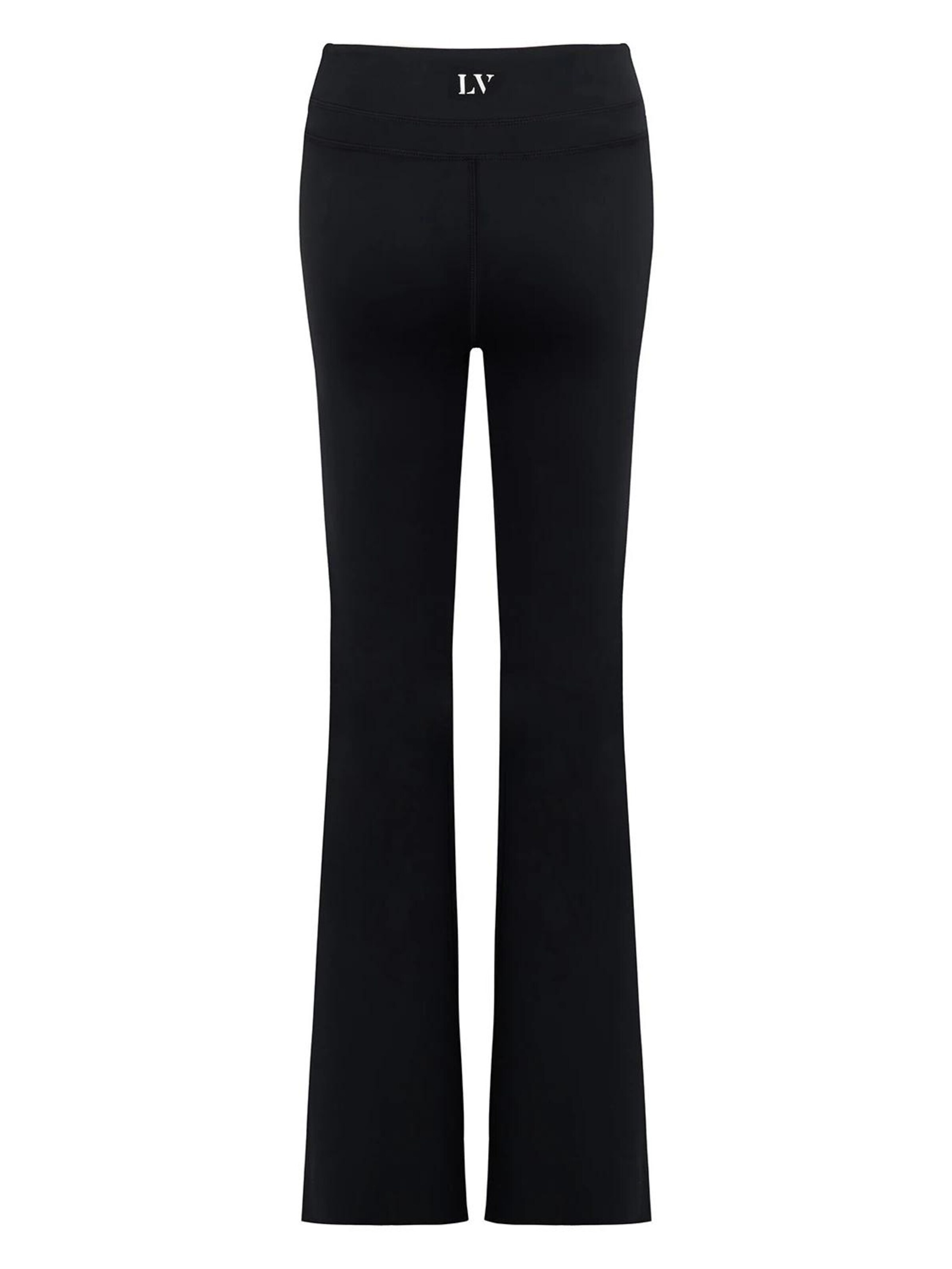 La V Flared Sportbroek 'Flared sportlegging Faye' in Zwart