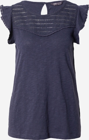 T-shirt 'Sparkle' Marks & Spencer en bleu : devant