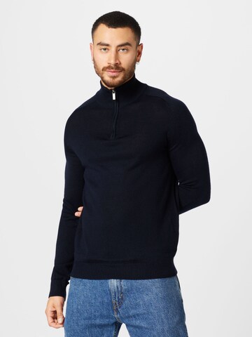 Bruun & Stengade Pullover 'Pelle' in Blau: predná strana