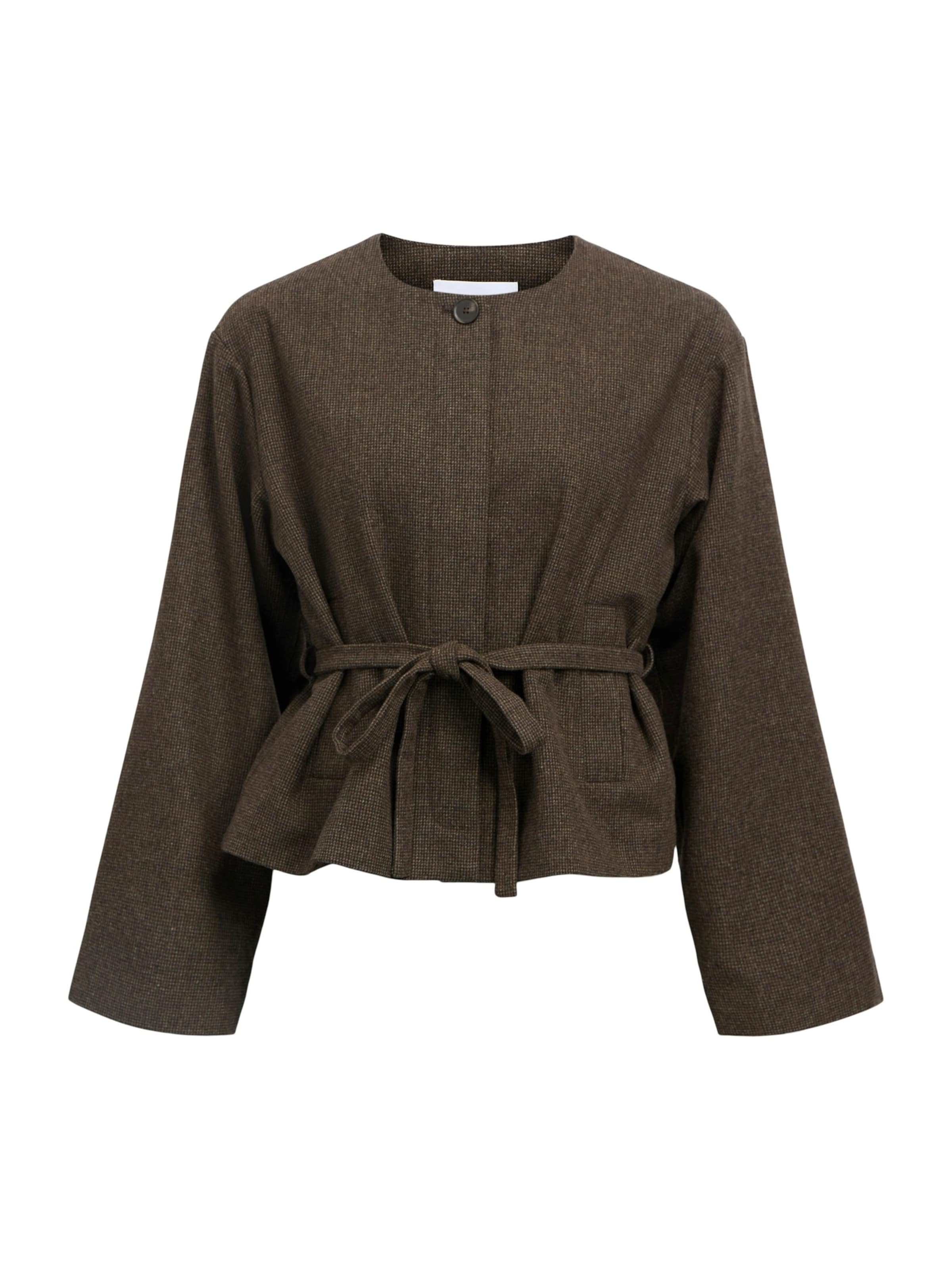 OBJECT Övergångsjacka 'OBJDarla' i brun: framsida