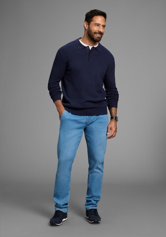 Man's World Pullover in Blau