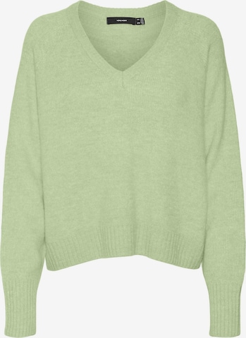 VERO MODA Sweater 'ELLYLEFILE' in Green: front