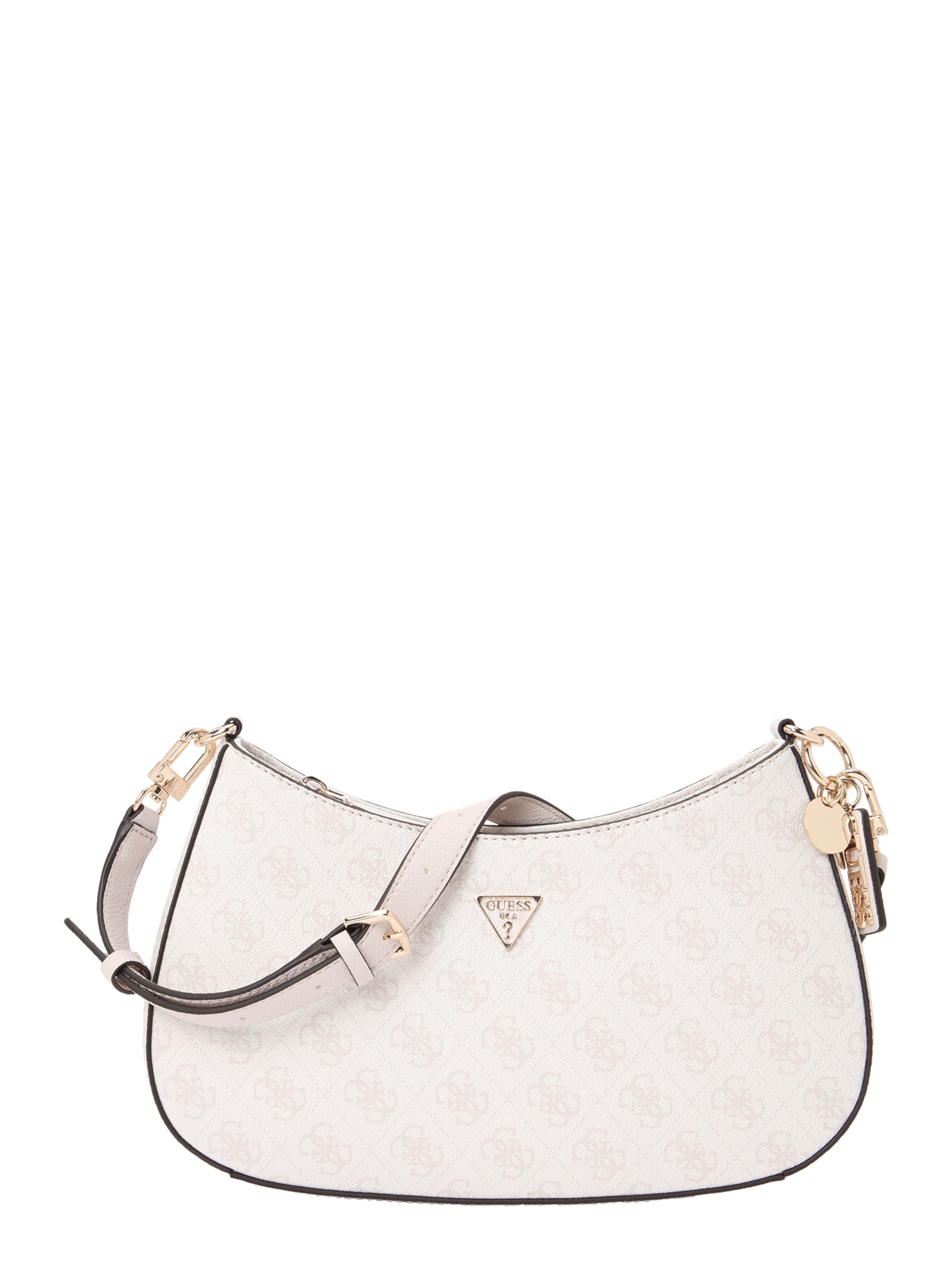 GUESS Shoulder Bag 'NOELLE II TOP ZIP SHOULDER BAG' in White: front
