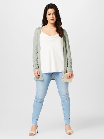 Vero Moda Curve Gebreid vest in Groen