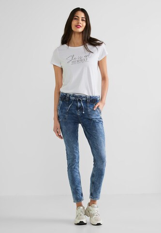 STREET ONE Slimfit Jeans 'Bonny' in Blau