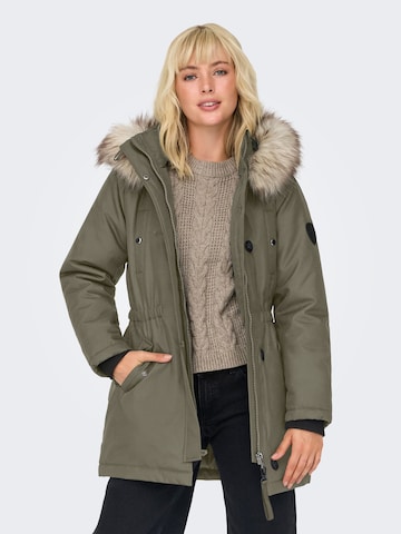 Parka d’hiver 'ONLIris' ONLY en gris : devant